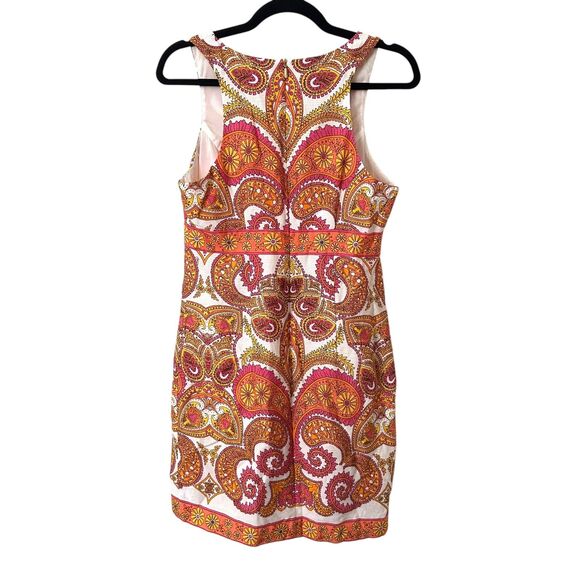 TRINA TURK California Paisley Print Sheath Mini Dress Sz 4 - Picture 4 of 6